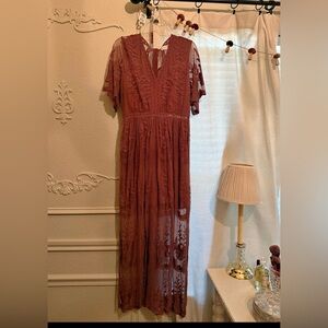 Altar’d Dusty Rose Dress L